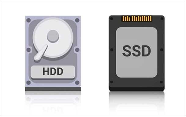 250GB SSD and 1TB HDD comparison