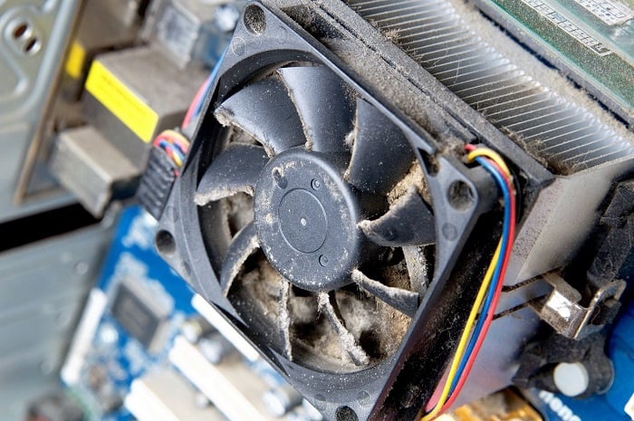 computer fan dust
