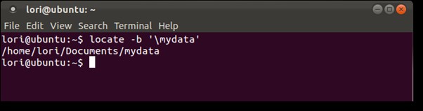 find a file in Linux with locate command step 3