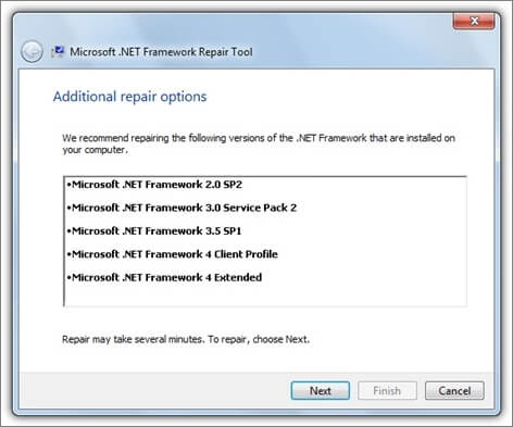 Install the latest .NET Framework