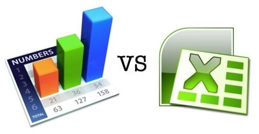 Numbers vs Excel