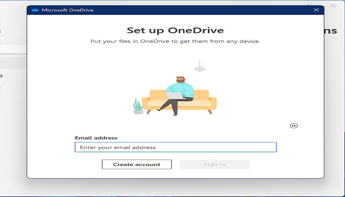 Log in OneDrive