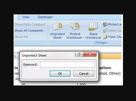 how to unlock Excel with password