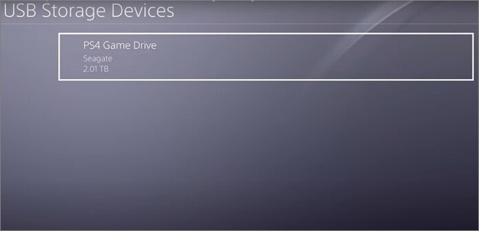 ernal hard drive for PS4 step2