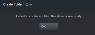 Steam read only drive