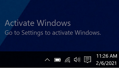 activate windows 10 watermark