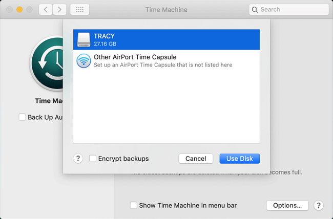 Back up Mac data