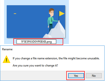 Fix invalid image file header by changing file format