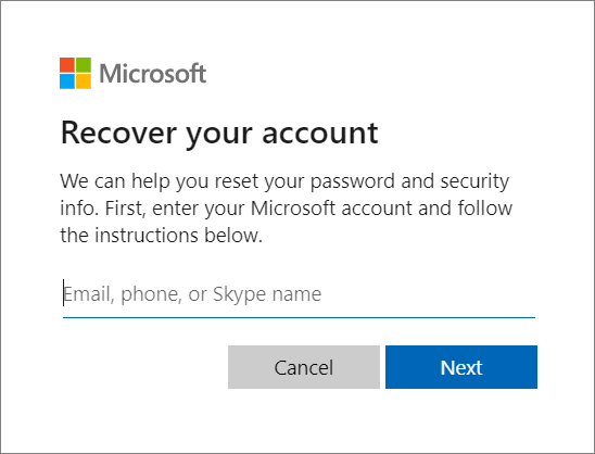 change Microsoft account password
