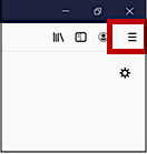 click the menu icon in mozilla firefox