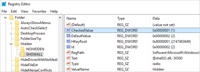 fix files disappeared from external hard drive - check registry value