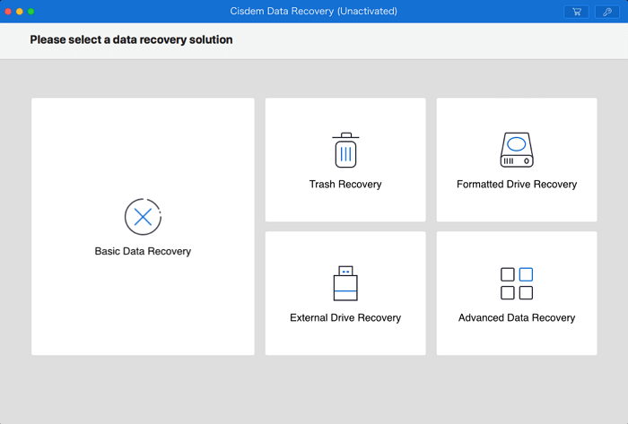 Screenshot of Cisdem Data Recovery