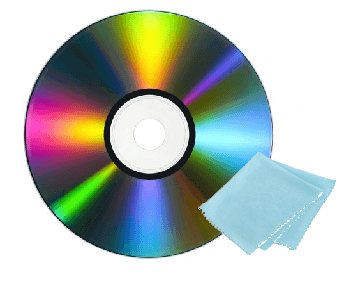 Clear dust on CD, DVD.