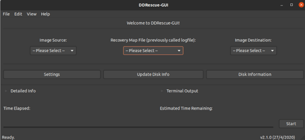 Ddrescue for Linux file recovery
