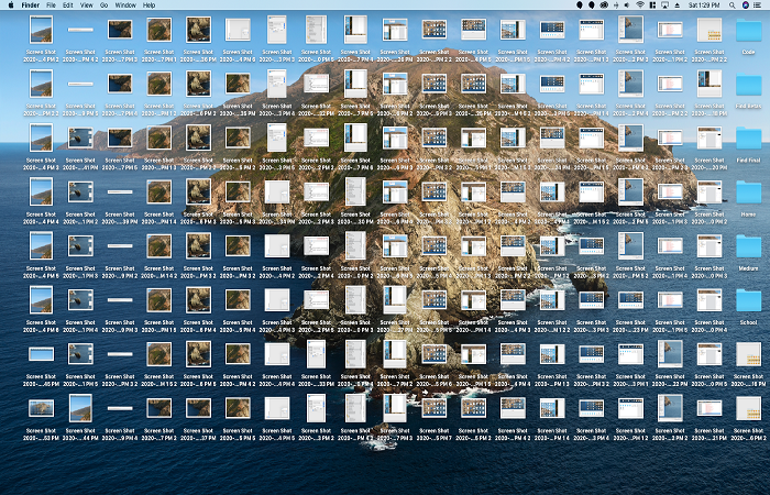 desktop of the mac