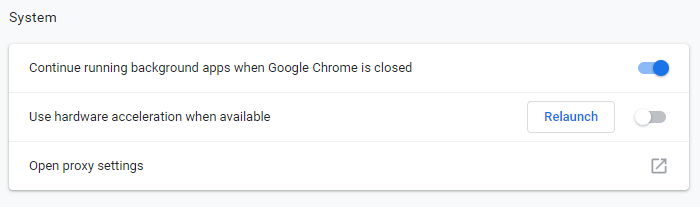 Fix Chrome not downloading files - disable use hardware acceleration
