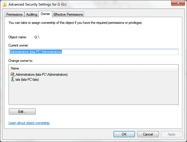 Fix can't open my external hard disk, access denied in Windows Explorer
