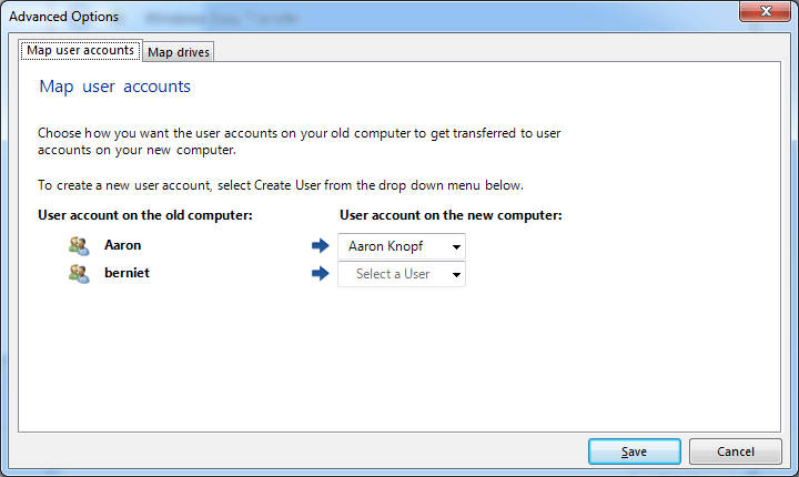 Windows Easy Transfer helps to transfer all data from one PC to the one.