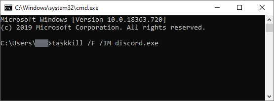 end discord from command prompt to fix discord not opening