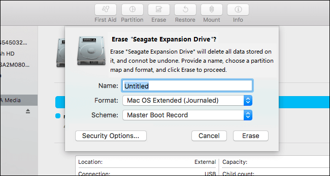 Erase SSD on Mac