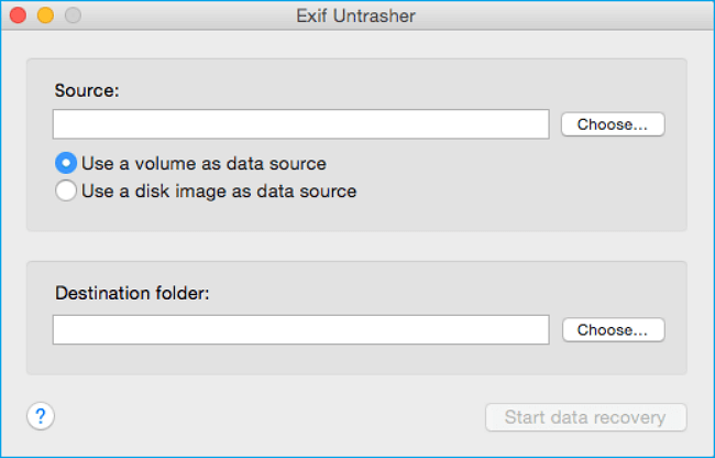 Screenshot of Exif Untrahsfer