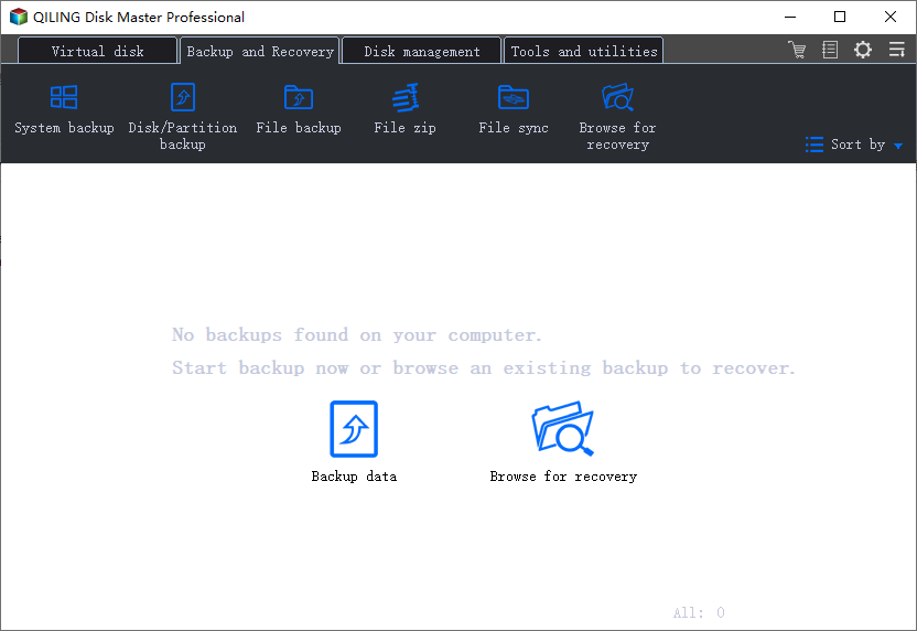 create disk backup step1