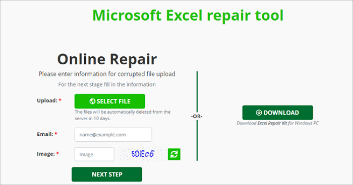 repair excel file online
