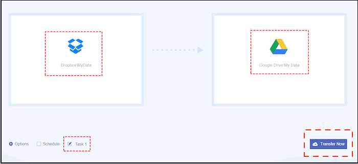 transfer in multcloud