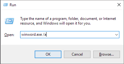 open word from default settings to fix severely corrupted word files