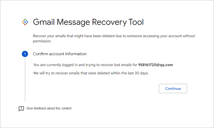 recover emails from gmail after 30 days