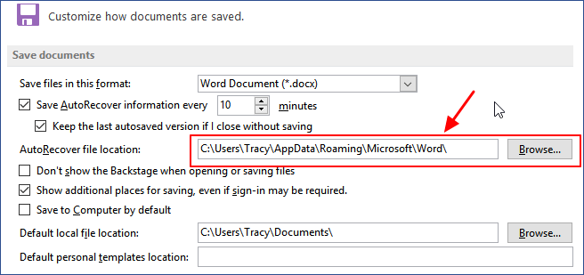 recover unsaved word document-1