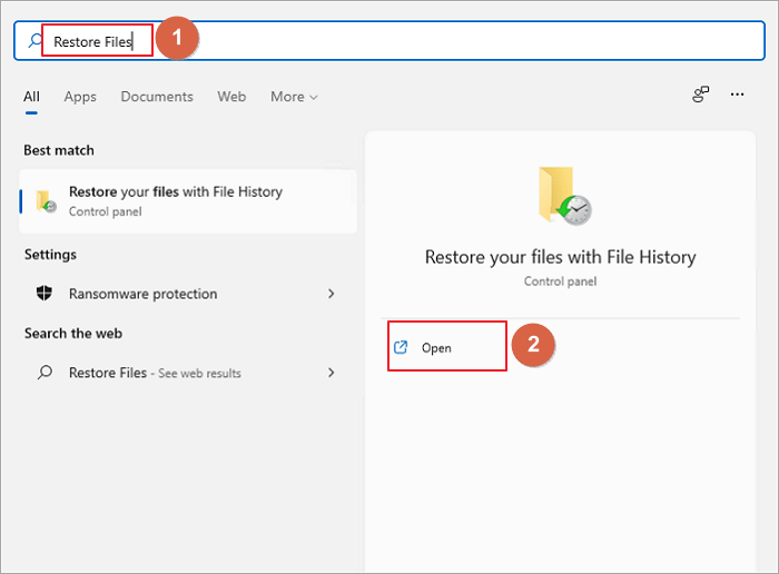 Recover Permanently Deleted Files with File History - 1