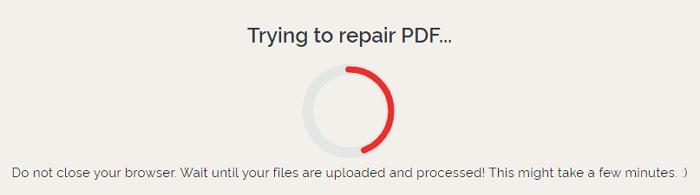 repair corrupted PDF files with iLovePDF