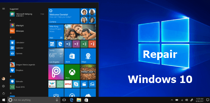 how to repair Windows 10