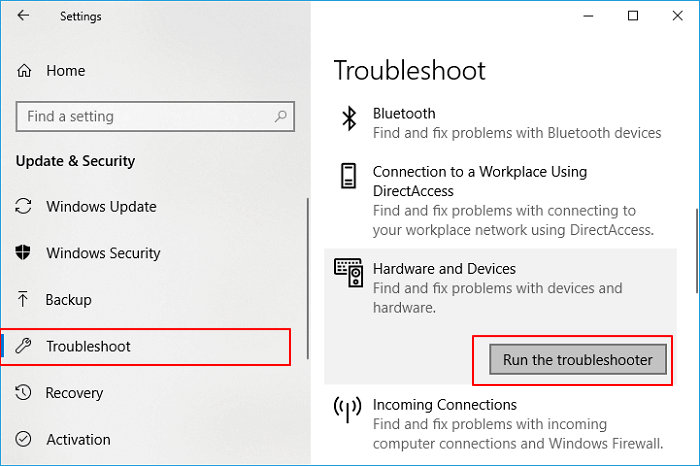 Run Windows troubleshooter to make Maxtor external hard drive work again
