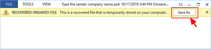 Resave temp files