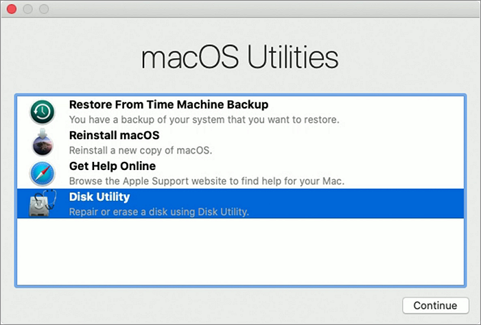 Open Disk Utility