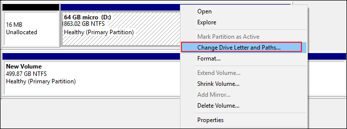 assign a drive letter to make Hitachi recognized