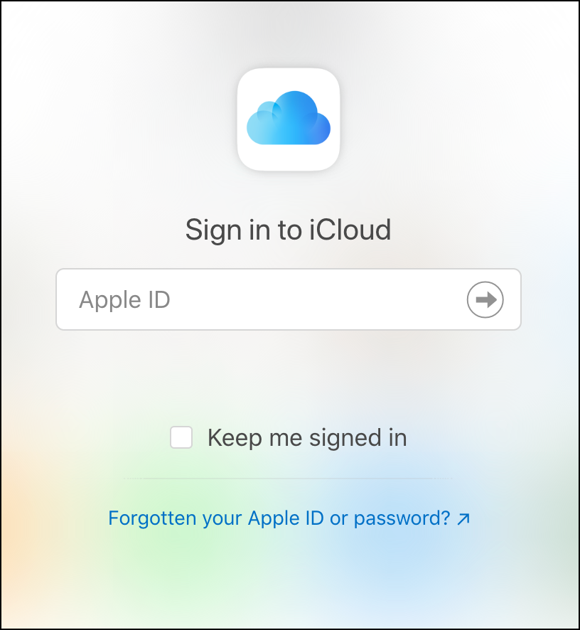 sign in icloud website