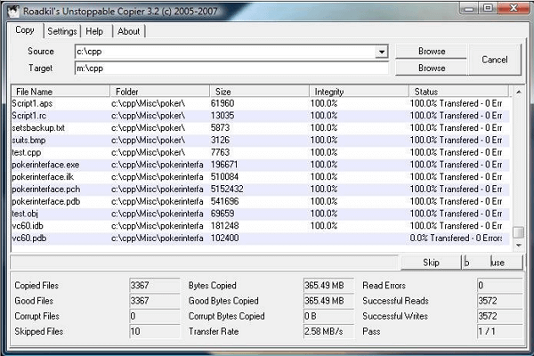 recover cd data using unstoppable copier