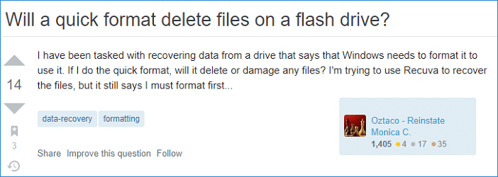 Does formatting delete everything on your USB