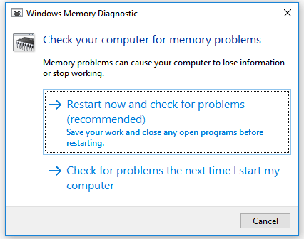 Fix Windows Explorer has stopped working - Run Windows Memory Diagnostics