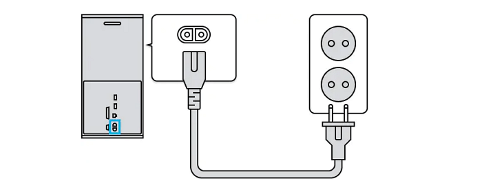 try different wall outlet