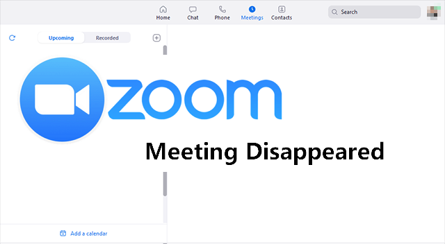 Zoom meeting disappeared